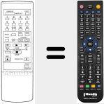 Replacement remote control for VCR 30 CHANNELS / TI