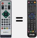 Replacement remote control for KT6222-003