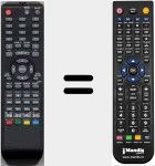 Replacement remote control for RC53ATVDVD