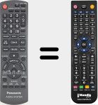 Ersatzfernbedienung für Audio System (N2QAYB000500)