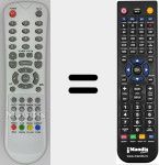 Replacement remote control for LCD KZG-108