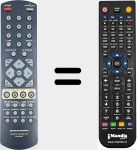 Replacement remote control for RC4300DV (00MZK21AW0010)