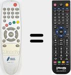 Replacement remote control for 3800 TDT