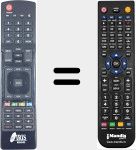 Replacement remote control for 9800HD