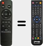 Replacement remote control for Tapio V