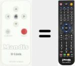 Replacement remote control for DCS-5211L (DCS-5222L)