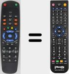Replacement remote control for HD-5000