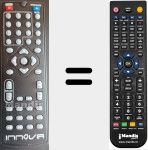 Replacement remote control for DVD-3