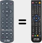 Replacement remote control for PCTV001