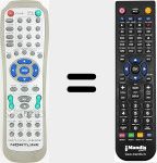 Replacement remote control for RC-D010E