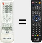 Replacement remote control for REMCON1660