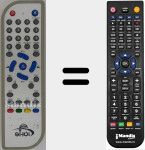 Replacement remote control for Shoi002