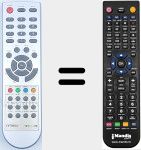 Replacement remote control for TDT6000HD