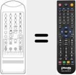 Replacement remote control for REMCON197