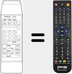 Replacement remote control for REMCON997