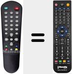 Replacement remote control for REMCON684