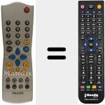 Replacement remote control for REMCON1301