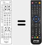 Replacement remote control for EUR7619010
