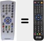 Ersatzfernbedienung für Tele Pilot 1010 (720117140600)