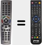 Ersatzfernbedienung f&uuml;r RC 536 P (014003020)