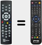 Replacement remote control for REMCON1202