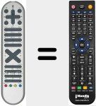 Replacement remote control for RC1062 (30037768)