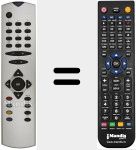 Replacement remote control for RC1543