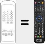 Replacement remote control for RC21211