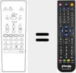 Replacement remote control for RC2143