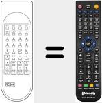 Replacement remote control for RC544