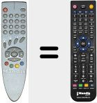 Replacement remote control for REMCON971