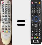Replacement remote control for TM 5000 SERIES-2