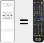 Replacement remote control for REMCON784