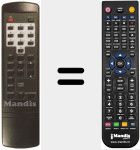 Replacement remote control for REMCON068