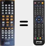 Replacement remote control for HT6500