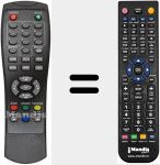 Replacement remote control for DVB-T 2012