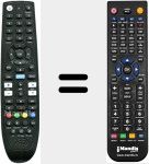 Replacement remote control for Anaconda HD