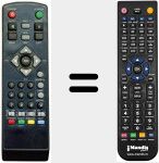 Replacement remote control for REMCON595
