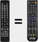 Ersatzfernbedienung f&uuml;r LCD19N7DVD