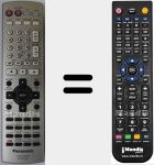 Replacement remote control for EUR7722XH0