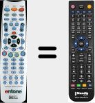 Replacement remote control for 99-990110-00