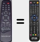 Replacement remote control for CCS170