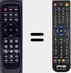 Replacement remote control for Kyoto001