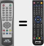 Replacement remote control for NPG003