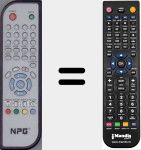 Replacement remote control for DTH310NO
