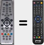 Replacement remote control for Pace007