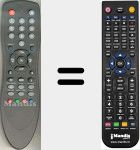 Replacement remote control for DVB3001R