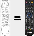Ersatzfernbedienung f&uuml;r 7TV187