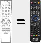 Replacement remote control for TM3603