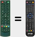 Replacement remote control for DTR250SS10